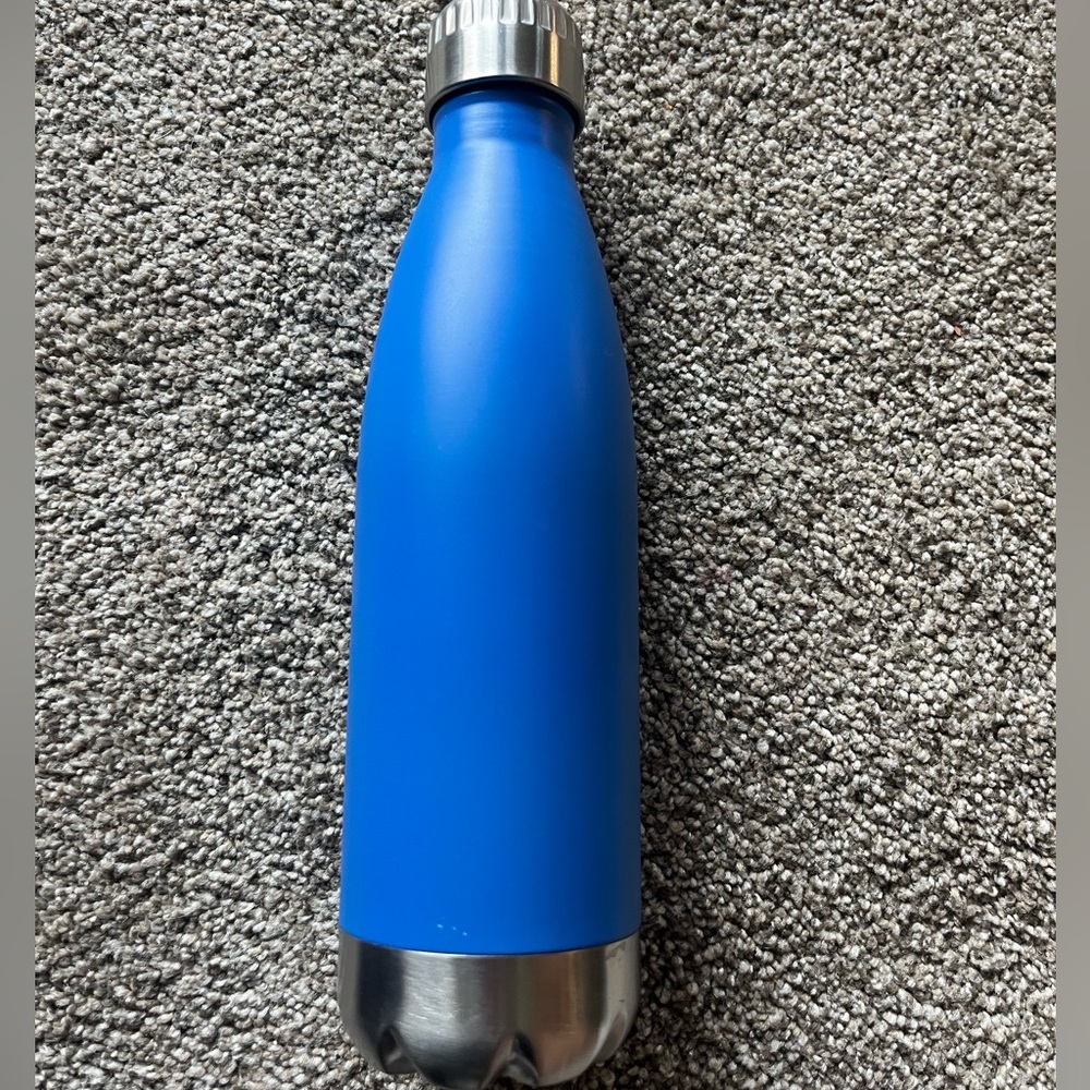 Royal Blue Stainless Steel Water Bottle Holds 18 Ounces